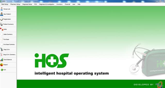 iHOS software preview screenshot